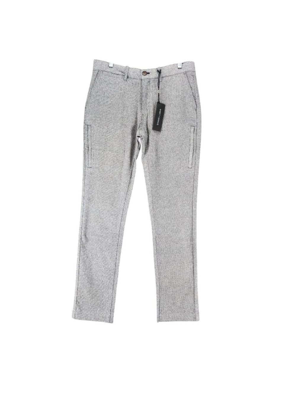 Nifty Genius Pants Mens 30x32 Gray Stretch Mid Rise Dress Pant Trouser  *NWT*